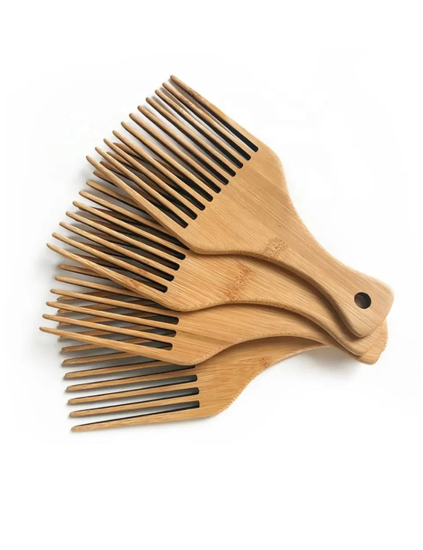 Bamboo Hair Pick For Curls