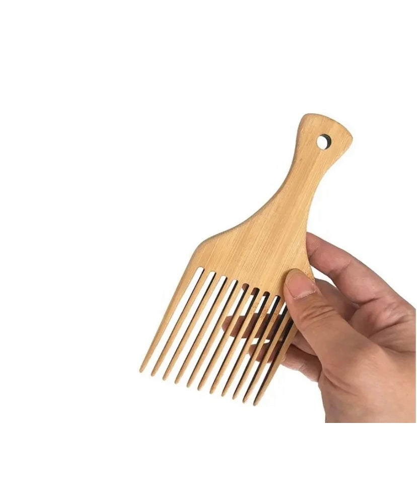 Bamboo Hair Pick For Curls